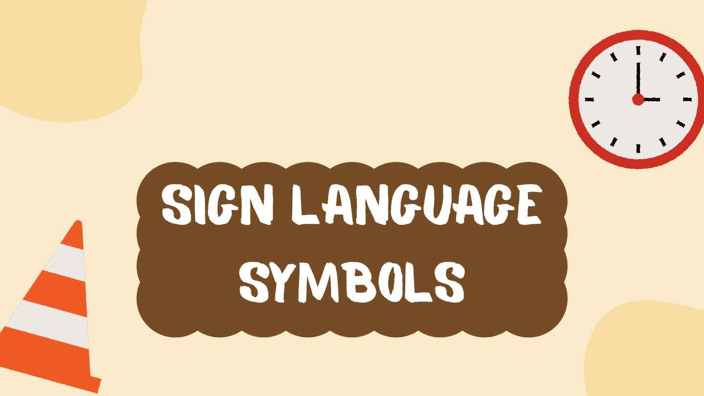 sign language symbols
