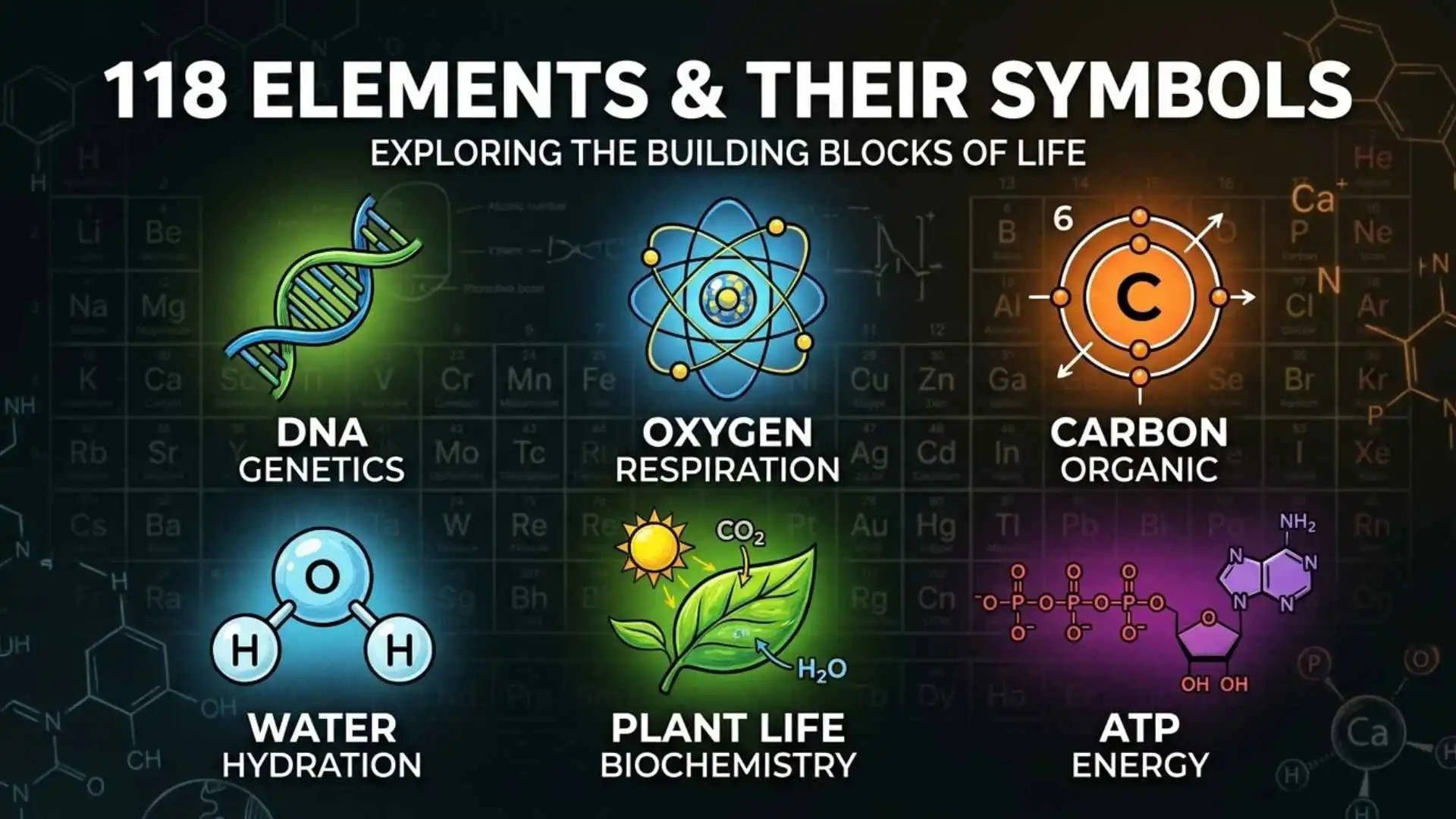 118 Elements and Their Symbols
