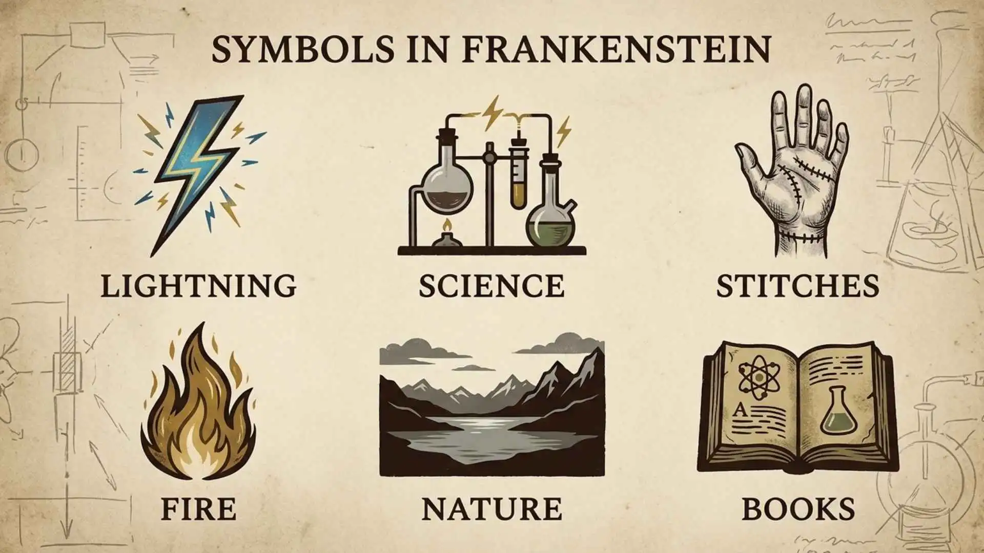 symbols in frankenstein