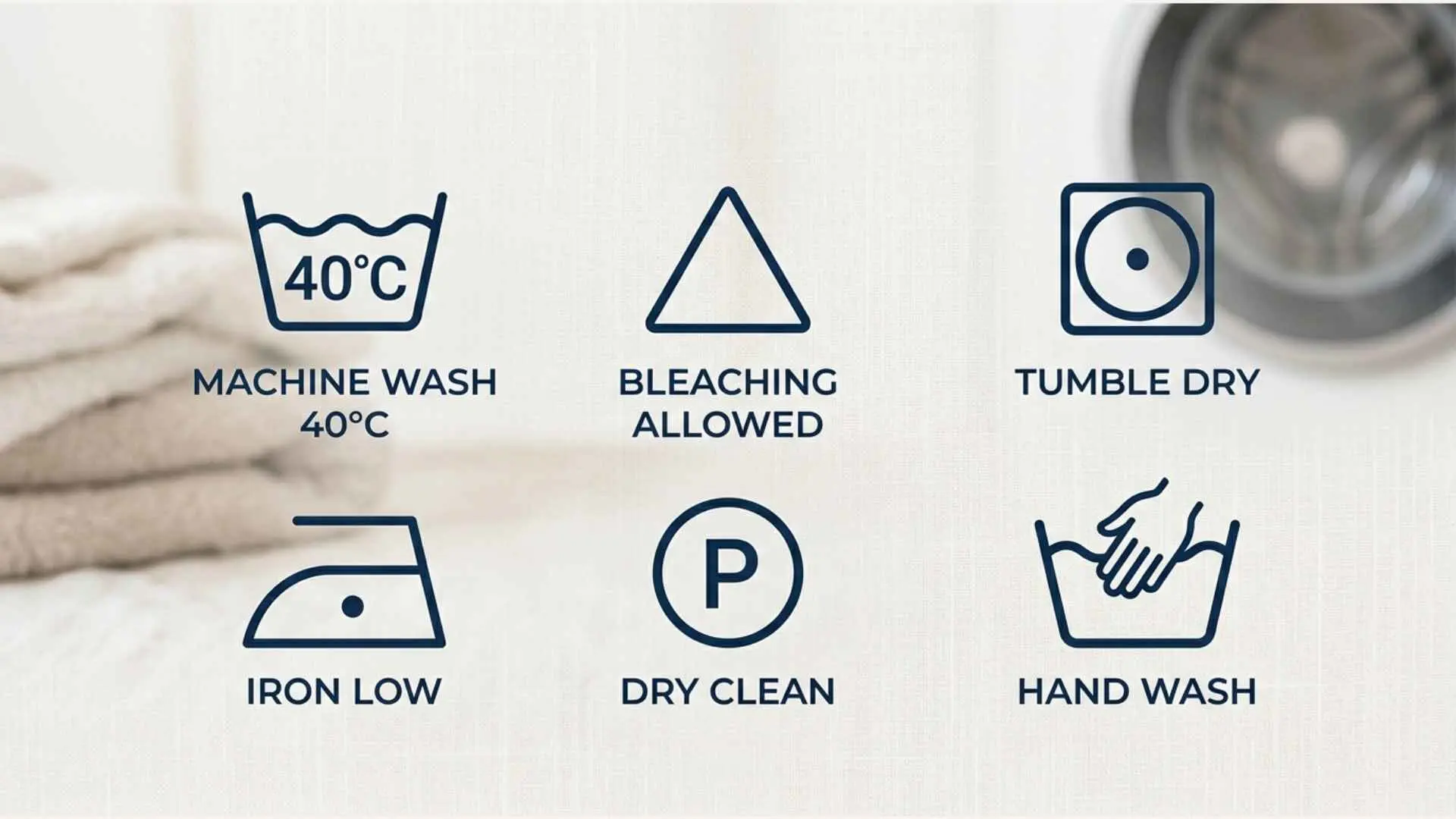 washing instructions symbols